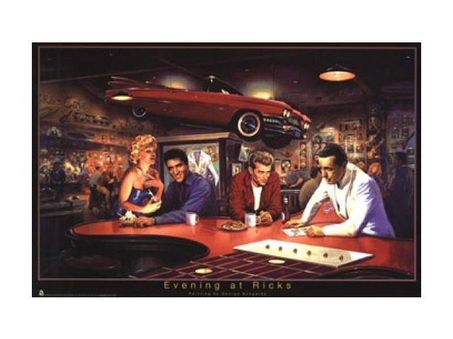 Evening At Ricks - George Bungarda Poster Print (34 x 22)