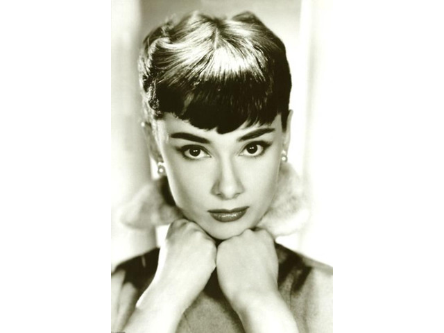 Audrey Hepburn - Lips Sepia Poster (24 x 36)