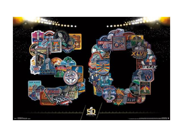 Super Bowl 50 - 50th Poster Print (22 x 34)