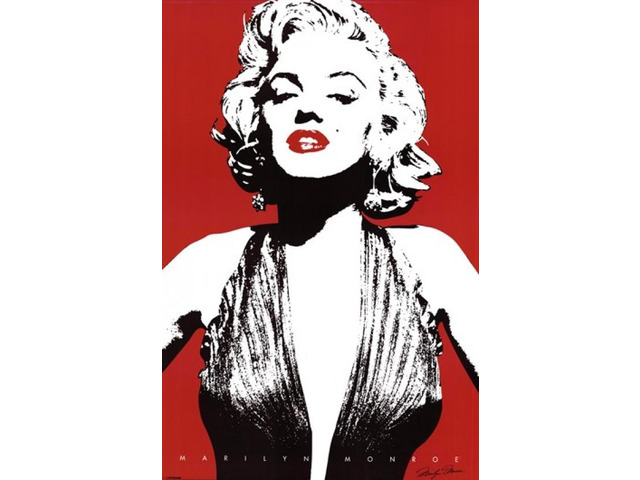 Marilyn Monroe - Red Poster Print (24 x 36)