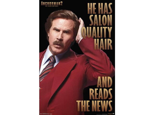 Anchorman 2 The Legend Continues - Hair Poster Print (24 x 36)