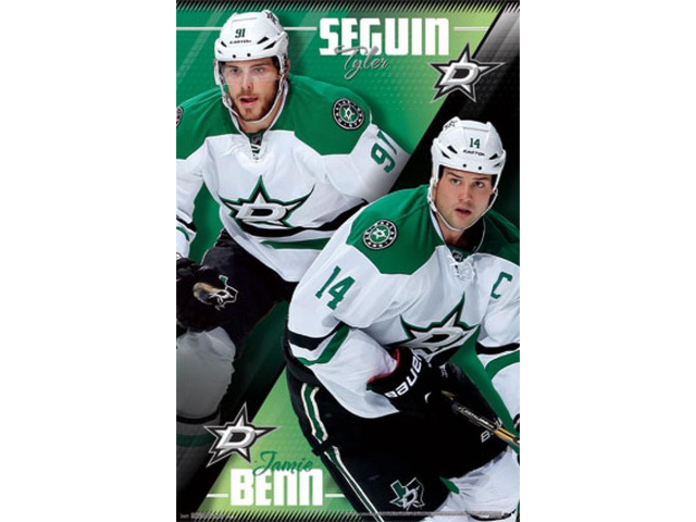 Dallas Stars - Tyler Seguin and Jamie Benn 2014 Poster Print (22 x 34)