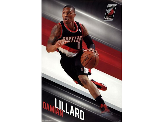 Portland Trail Blazers - D Lillard 13 Poster Print (22 x 34)