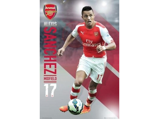 Arsenal Emirates Alexis Sanchez 17 2014-2015 Poster Print (22 x 34)