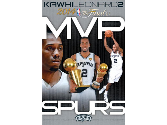 2014 San Antonio Spurs Kawhi Leonard NBA Finals - MVP Poster Print (24 x 36)