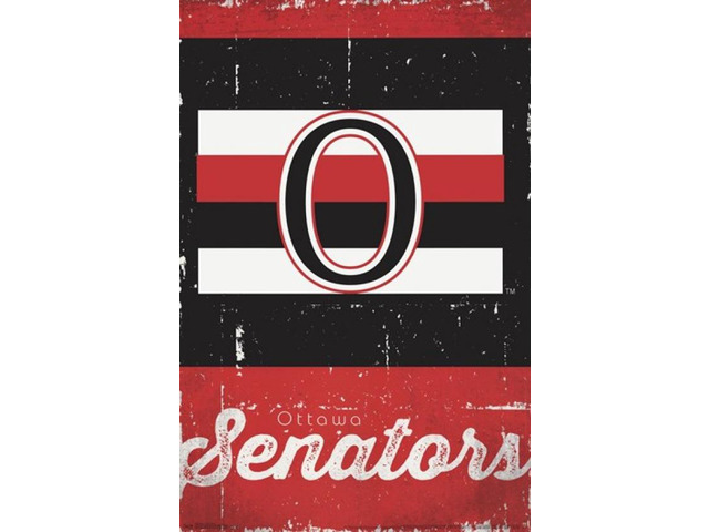 Ottawa Senators - Retro Logo 13 Poster Print (22 x 34)
