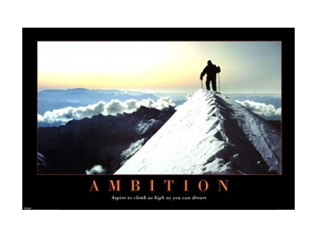 Ambition Mountain Poster Print (36 x 24)