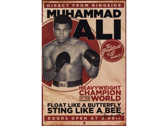 Muhammad Ali - Vintage Poster Print (24 x 36)