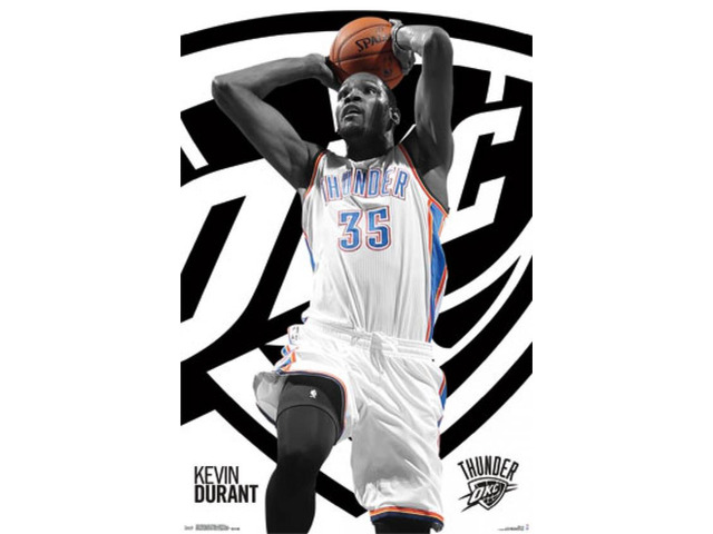 Oklahoma City Thunder - K Durant 14 Poster Print (24 x 36)