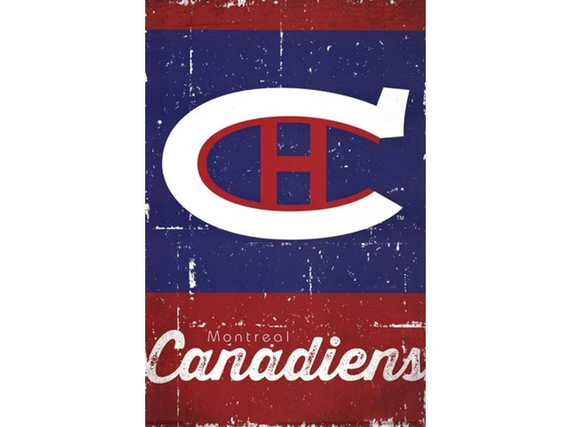 Montreal Canadiens - Retro Logo 13 Poster Print (22 x 34)