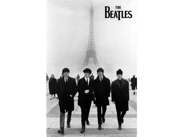 The Beatles - Eiffel Tower Poster Print (22 x 34)