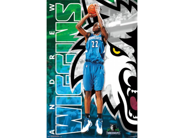 Minnesota Timberwolves - A Wiggins 14 Poster Print (22 x 34)