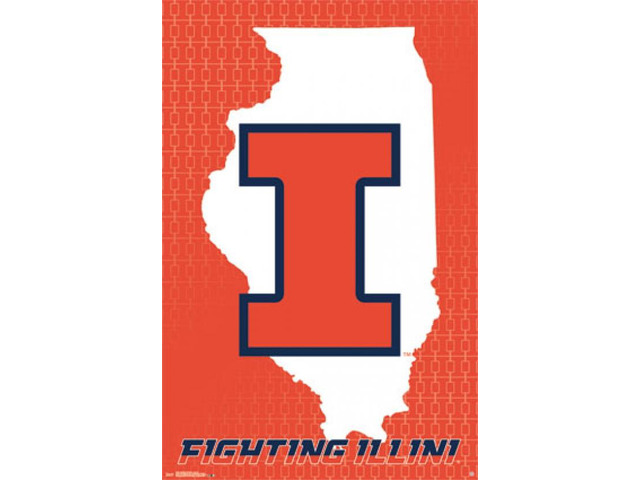 University of Illinois - Logo 14 Poster Print (24 x 36)