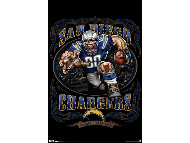Chargers - Running Back 10 Poster Print (22 x 34)