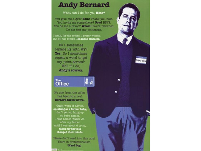 The Office - Andy Poster Print (22 x 34)
