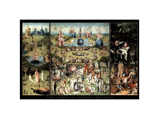 Hieronymus Bosch Delights Garden Of Earthly Delights Poster (24 x 36)