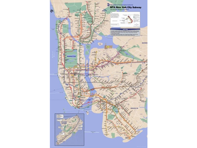 New York City Subway Poster Print (24 x 36)