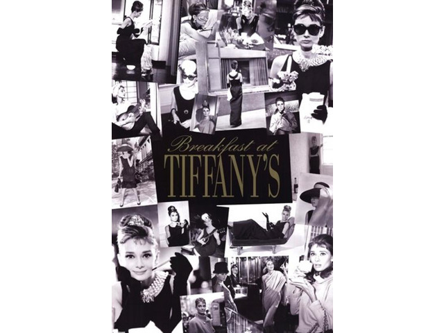 Audrey Hepburn Breakfast At Tiffany's Montage Poster Print (24 x 36)