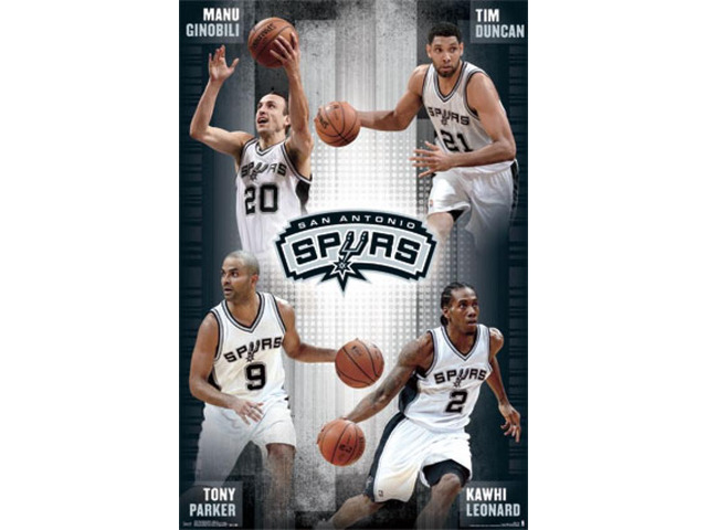 San Antonio Spurs - Team 14 Poster Print (22 x 34)
