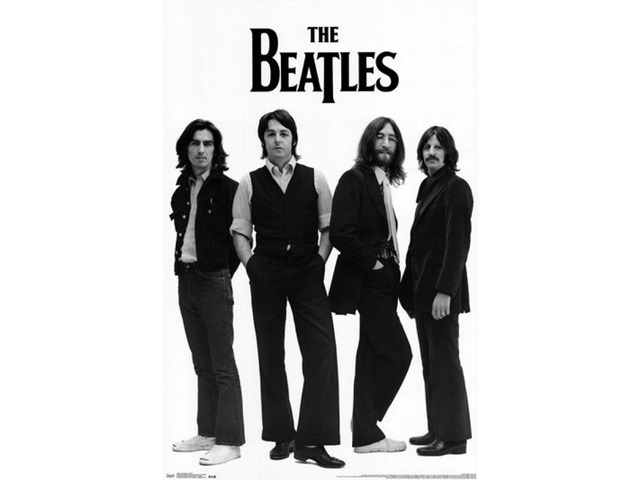 The Beatles - White Poster Print (22 x 34)