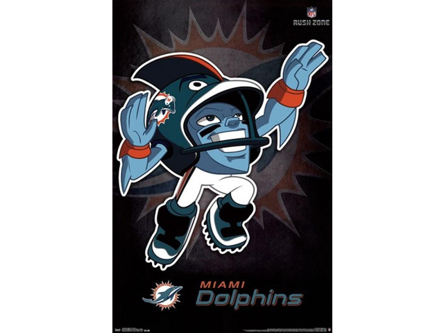 Miami Dolphins - Rusher 13 Poster Print (24 x 36)