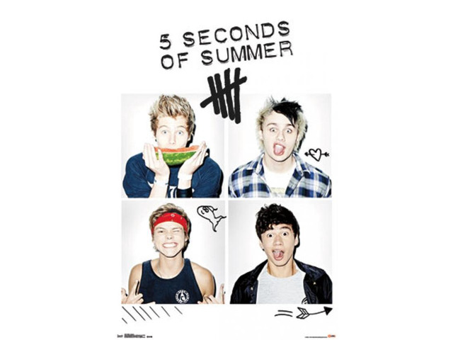 5 Seconds of Summer 5SOS - Squares Poster Print (22 x 34)