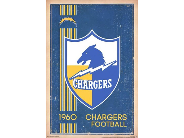 San Diego Chargers - Retro Logo 14 Poster Print (22 x 34)