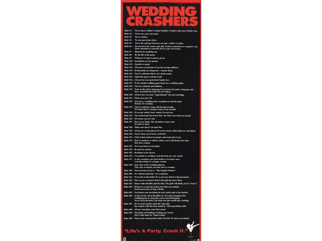 Wedding Crashers Poster Print (21 x 62)