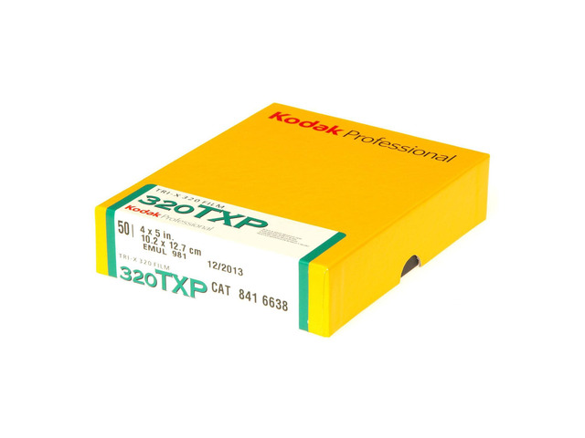 Kodak TXP Tri-X 320 B & W Negative Film, 4 x 5' 50 Sheets