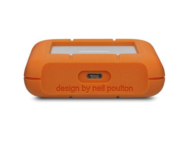 LaCie - Rugged 5TB External USB-C, USB 3.1 Gen 1 Portable Hard Drive - Orange/Silver - image 5