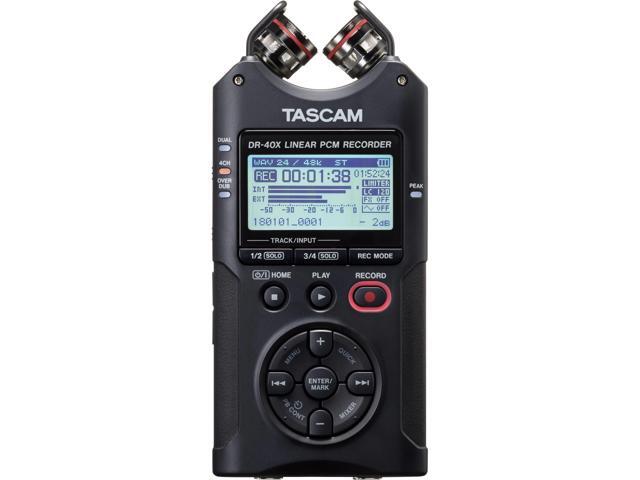 Tascam DR-40X 4-Track Dual Recording Mode LCD Digital Audio Recorder Black - image 6