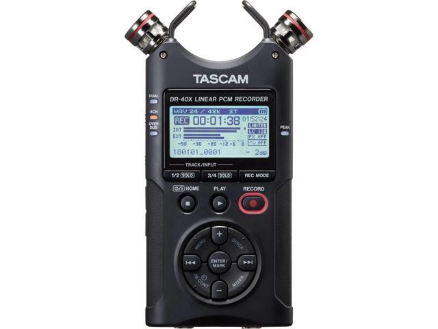 Tascam DR-40X 4-Track Dual Recording Mode LCD Digital Audio Recorder Black - image 7