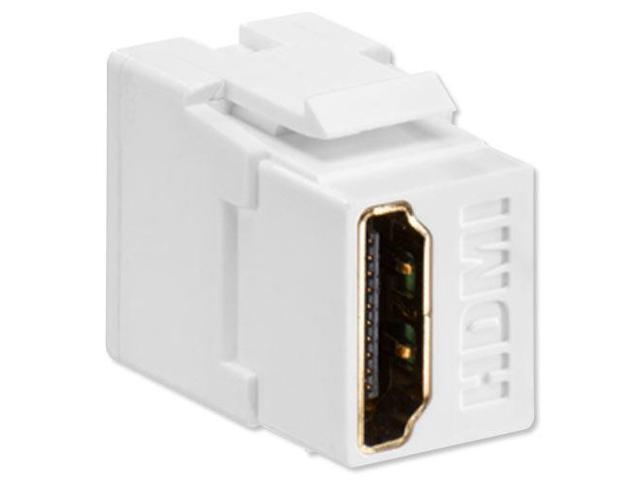 Leviton 40834-W Feed Through, QuickPort HDMI Connector, White