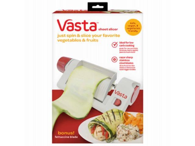 Vasta Veggie & Fruit Sheet Slicer, Stainless Steel Blade, 2 Attachements