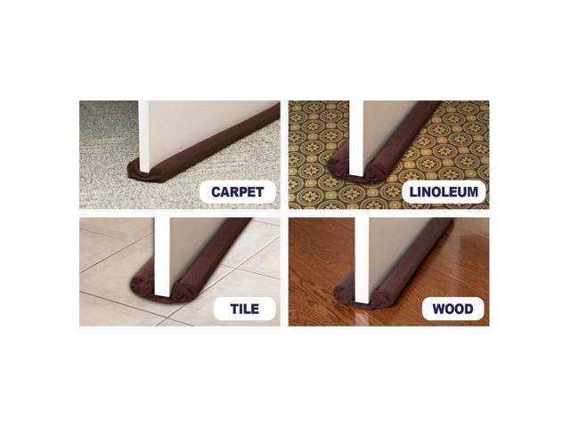 Twin Draft Guard for Doors & Windows - Brown- Set of 2