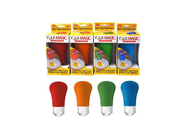 Yolk Magic Egg Separator - Quick and Easy Kitchen Tool (Blue)