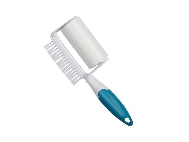 Reusable Lint Remover - 2-In-1 Pet Hair Sticky Roller With Brush for Clothes