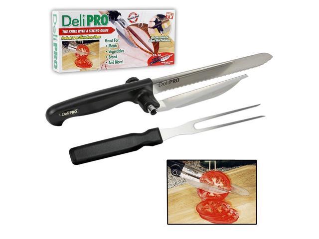 Deli Pro Knife and Fork with Slicing Guide