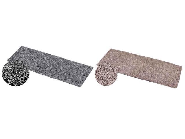Clean Stepping Mud & Dirt Trap Runner Gray 24x60 Inch