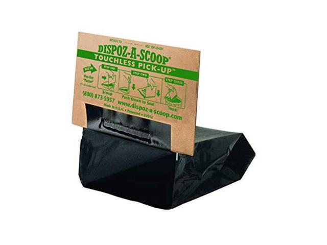 HealthPro Dispoz-A-Scoop No Touch Mess Odor Sanitary Dog Poop Scoopers 5 Pack