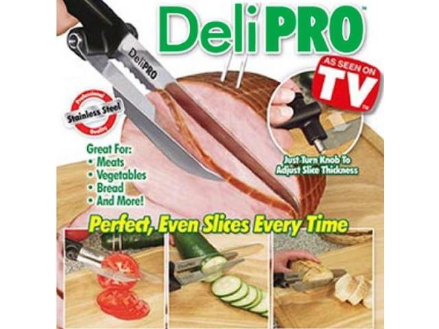 Deli Pro Knife and Fork with Slicing Guide