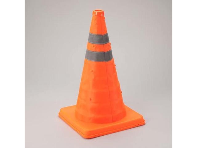 Collapsible Traffic Safety Cone with Reflective Rings