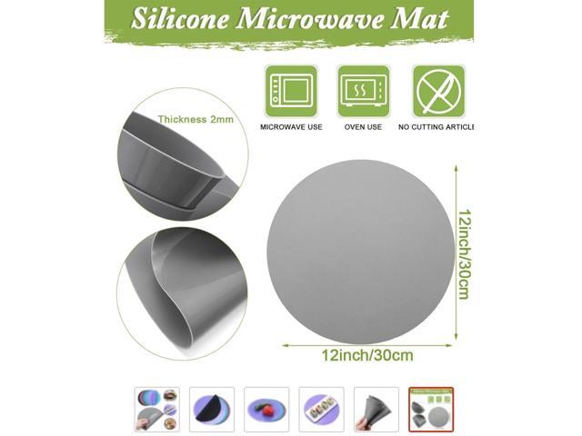 Silicone Microwave Spill Mat: 11.75-Inch - Blue