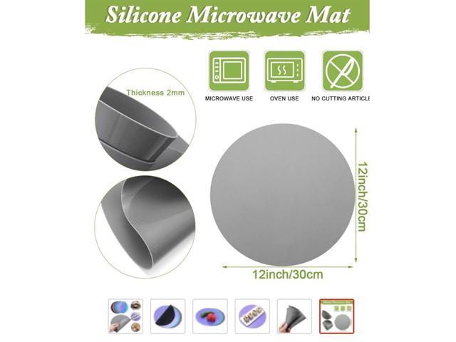 Silicone Microwave Spill Mat: 11.75-Inch - Red