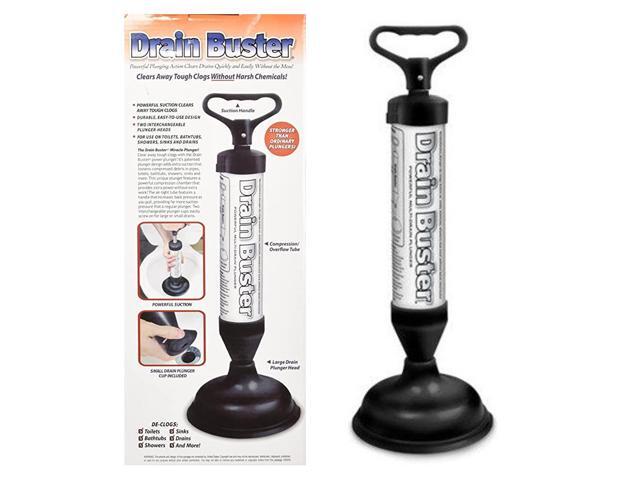 Ideas In Motion Powerful Manual Multi Drain Plunger 2 Cups
