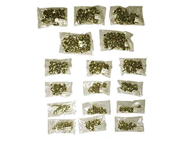 GeMagic Gold Studs - 500 pieces- Assorted Pack