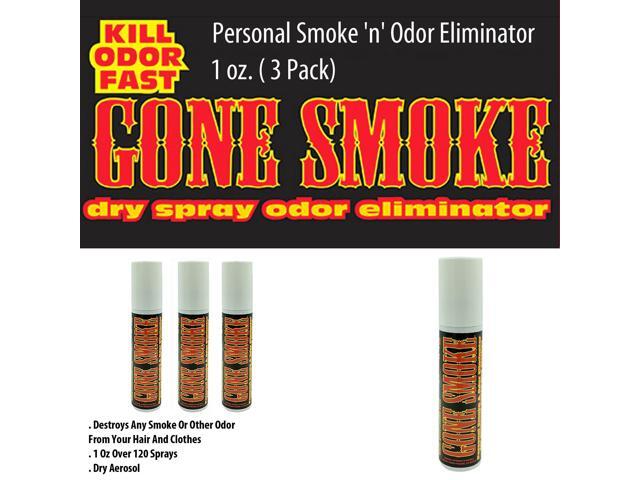 Gone Smoke Personal Smoke 'n' Odor Eliminator, 1 oz. ( 3 Pack)