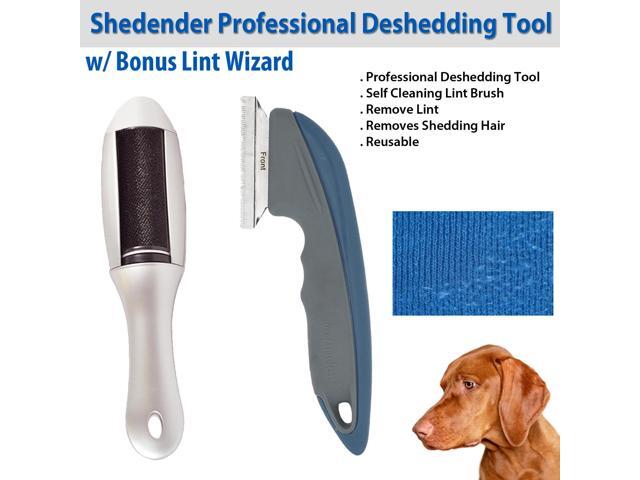 Shedender Professional Deshedding Tool w/ Bonus Lint Wizard