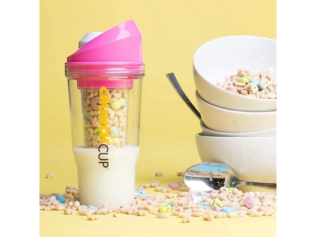 The CrunchCup - A Portable Cereal Cup - Pink