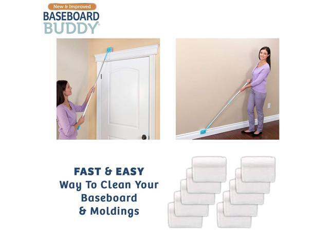 Baseboard Cleaning - 10 Refill Sponges Only - Compatible with Baseboard Buddy